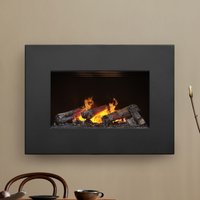 Noble Flame Galileo Grande [Opti-myst Elektro Wandkamin]: Schwarz Dekoholz Schwarz, pulverbeschichtet von Noble Flame