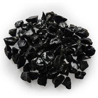 Noble Flame Glutbett: smoky dark / Rauchquarz für Ellason und Campo [dekoratives crushed glass]: Ellason 1270 / 1530 von Noble Flame