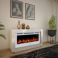 Noble Flame Ohio [Design Standkamin mit Elektrofeuer]: Weiß von Noble Flame