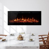 Noble Flame Paris schwarz 1280 [Elektrokamin Wandeinbau/wandhängend] von Noble Flame