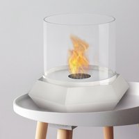 Noble Flame Sari [minimalistischer Ethanol-Tischkamin]: Weiß von Noble Flame