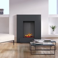 Noble Flame Suva 950 FS [Opti-myst Elektrokamin mit Heizung]: Schwarz-grau - Schwarz, spiegelnd von Noble Flame