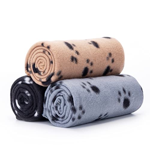 Nobleza 3 x Hundedecke Fleece Weiche Fleecedecke Waschbar Katzendecke Hunde Decke Outdoor Flauschig Deck für Haustier Hunde Katzen Welpen Weiche Warme Matte, 120 * 100cm von Nobleza