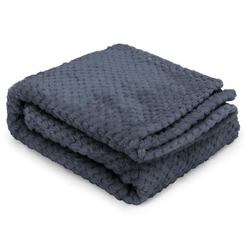 Nobleza Hundedecke Weiche Fleecedecke Waschbare Deck für Haustier Hunde Katzen Welpen Weiche Warme Matte, Grau 100 * 80cm von Nobleza