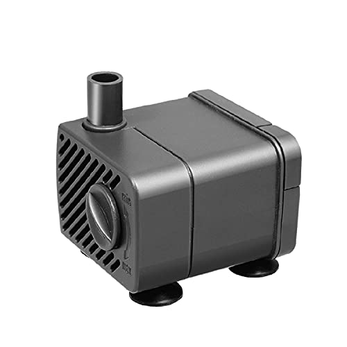 Nobleza-Tauchpumpe (5W 300L/H) Ersatzpumpe für Springbrunnen, Aquarien, Teiche mit Zubehör von Nobleza