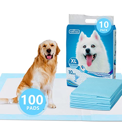 Nobleza -Ultra saugfähige Hunde Trainingsunterlagen Welpenunterlage Welpen Toilettenmatte, 90 * 80cm, Packung mit 50 Stück von Nobleza