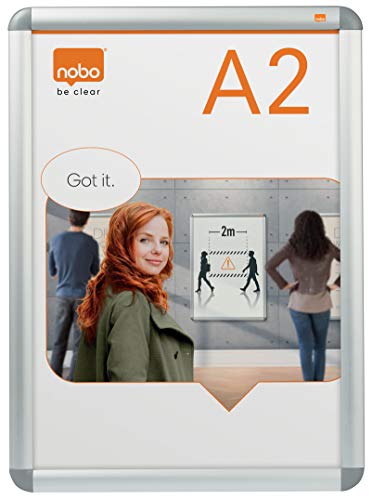 Nobo Frame A2 Aluminium 1902212 White von Nobo