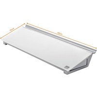 Nobo Glas-Notizboard Diamond Glass Memo Desktop (B x H) 458mm x 60mm Brillant-Weiß Inkl. Ablagescha von Nobo