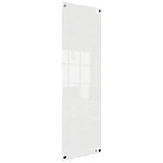 Nobo Kleines Wandmontierbares Whiteboard 1915604 Trocken Abwischbar Glasoberfläche Rahmenlos 300 x 900 mm Weiß von Nobo