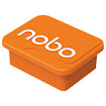 Nobo Magnete Orange 2,2 x 1,8 cm 4 Stück von Nobo