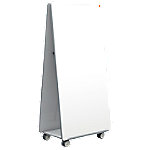 Nobo Move & Meet Mobile System 1915560 Lackierter Stahl 2 Doppelseitige, Tragbare, Abnehmbare Magnetische Whiteboards 90 x 180 cm Weiß von Nobo