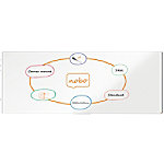 Nobo Premium Plus Whiteboard 1915165 Wandmontiert Magnetisch Lackierter Stahl 300 x 120 cm von Nobo