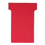 Nobo T-Steckkarten 3 Rot 6 x 8,5 cm 100 Stück von Nobo