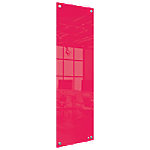 Nobo Wandmontierbare Whiteboard-Tafel 1915606 Trocken Abwischbar Glasoberfläche Rahmenlos 300 x 900 mm Rot von Nobo
