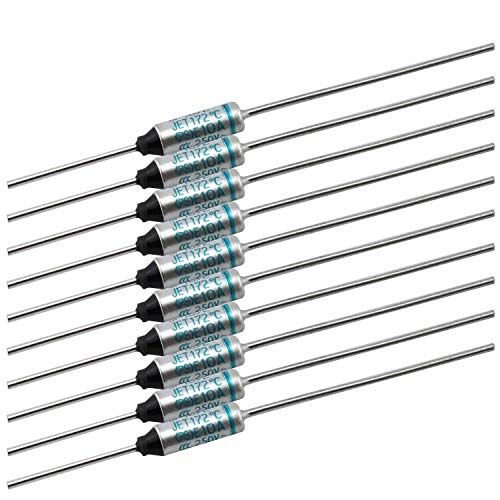 10 Stück SF169E-172 Grad thermische Sicherung 10 A 250 V für Elektro-Motor-Transformator, Industrie- und Haushaltsgeräte. 10 Stück SF169E-172 Grad thermische Sicherung 10 A 250 V für Elektro-Motor-Transformator, Industrie- und Haushaltsgeräte. von Nobrand
