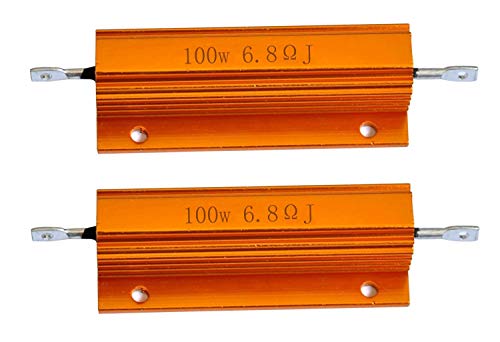 2 Stück 100 W 6,8 Ohm Gehäuse aus Aluminium gewickelt, Widerstand auf Rahmen (2 Stück) von Nobrand