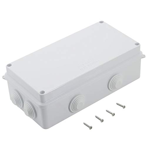 Abzweigdose IP65 Wasserdicht ABS Kunststoff Universal Elektrische Projektbox Weiß 200mm x 200mm x 7.9"x 3.9" x 2.8" von Nobrand