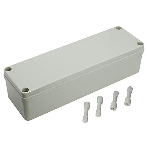 IP67 wasserdichte Abzweigdose für Heimwerkergehäuse mit wasserdichtem Gehäuse, grau, 250 mm x 80 mm x 70 mm von Nobrand