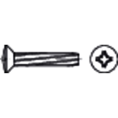 Gewindeschneid-Schraube DIN 7516 E -H Stahl galvanisch verzinkt M6 x 25mm von Nobrand