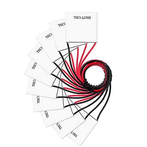 Modul 10 Stück TEC1-12705 40X40MM 12V Kühlkörper Thermoelektrisch Peltier-Effekt von Nobrand