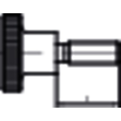 Rändelschraube hohe Form DIN 464 Stahl 5.8 M5 x 10mm von Nobrand