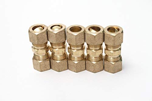 Verbindungsstück 7/16 OD, RACCORD Kompression Messing (5 Stück) von Nobrand