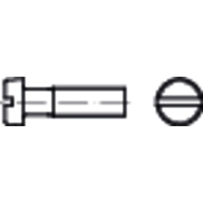 Zylinderschraube mit Schlitz DIN 84 Messing blank gedreht M1 x 3mm von Nobrand