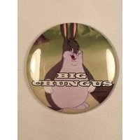 Großer Chungus Kühlschrankmagnet, Anstecker Oder Flaschenöffner von Nobsbuttonsdotcom