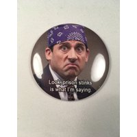Prison Mike Kühlschrankmagnet, Pin Oder Flaschenöffner von Nobsbuttonsdotcom