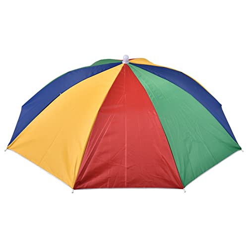 Nocapam Freihändiger Regenschirm - Freihändiger Fischen-Regenschirm-Hut | Elastische, kompakte UV- und Regenschutz-Kopfbedeckung zum Angeln, Golfen, Gärtnern im Freien von Nocapam