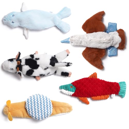 Nocciola Quietschendes Hundespielzeug ohne Füllung – Wildetiere, Unzerstörbares Kauspielzeug für Welpen, Plüsch-Hundespielzeug für Kleine und Mittlergroße Nocciola Quietschendes Hundespielzeug ohne Füllung – Wildetiere, Unzerstörbares Kauspielzeug für Welpen, Plüsch-Hundespielzeug für Kleine und Mittlergroße von Nocciola