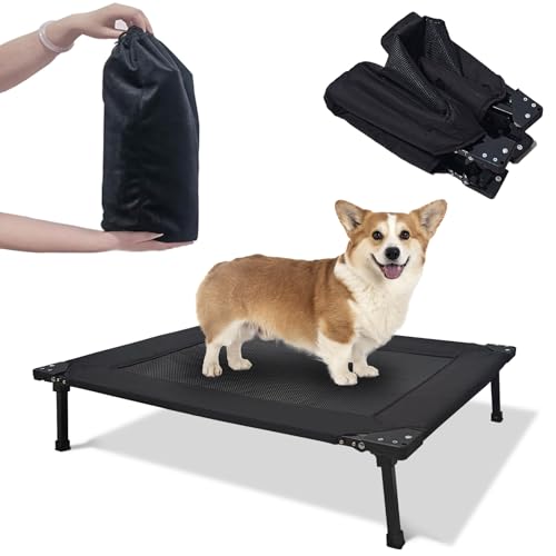 Nockovi Erhöhtes Hundebett, faltbar, erhöhter Rahmen mit abnehmbarem Kissen, tragbar, wasserdicht, für kleine Hunde, für drinnen und draußen, Camping, Reisen Nockovi Erhöhtes Hundebett, faltbar, erhöhter Rahmen mit abnehmbarem Kissen, tragbar, wasserdicht, für kleine Hunde, für drinnen und draußen, Camping, Reisen von Nockovi