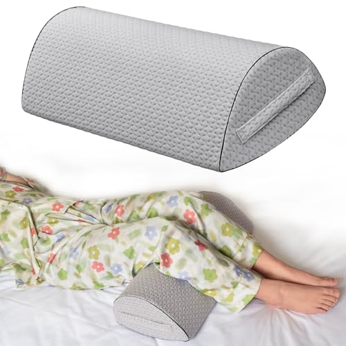 Nockovi Kniekissen für Rückenschläfer, ergonomischer Kontur-Memory-Foam-Keil, nach Operationen und Rückenschmerzen, maschinenwaschbarer Bezug von Nockovi