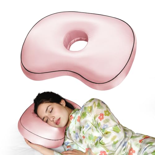 Nockovi Ohr-Piercing-Kissen für Seitenschläfer mit orthopädischer Unterstützung, Ohrloch-Schmerzlinderung, Abnehmbarer Bezug, 30,5 x 48,3 cm, für gepiercte Ohren Nockovi Ohr-Piercing-Kissen für Seitenschläfer mit orthopädischer Unterstützung, Ohrloch-Schmerzlinderung, Abnehmbarer Bezug, 30,5 x 48,3 cm, für gepiercte Ohren von Nockovi