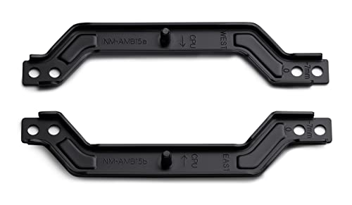 Noctua NM-AMB15 chromax.black, AMD AM5 Offset-Montagebrücken für Verbesserte Kühlleistung (Schwarz) von Noctua