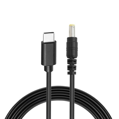 5,5x2,5mm DC zu Typ C USB-C Eingangskabel für Laptop Notebook, 5,5 * 2,5mm auf USB-C 1,5m Kabel, 20V 65W PD Ladegerät (Nicht enthalten) für Router, Kamera, TV-Box von Nodcows