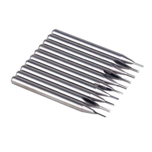 10 Stück 3,175 mm CED 1,0 mm CEL 4 mm gerader Schlitz Bit Holzschneider CNC Vollhartmetall zwei Doppelflöte Bits CNC Fräser 10 Stück 3,175 mm CED 1,0 mm CEL 4 mm gerader Schlitz Bit Holzschneider CNC Vollhartmetall zwei Doppelflöte Bits CNC Fräser von Nodrest
