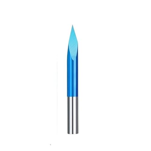 1PC Fräser 4mm Schaft 3 Kanten Pyramide Gravur Bit 20 30 40 45 60 90 Grad CNC Maschine Fräser Gravur Bit Werkzeug(4x0.1x90) von Nodrest