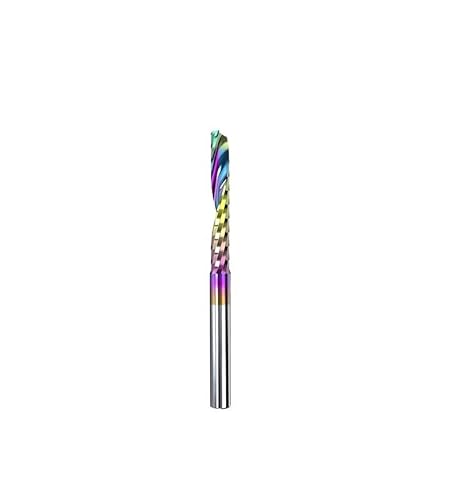 1pc Einzelflöte Spiralfräser 3.175/4/5/6/8mm Schaft for Holz/Kunststoff/Acryl 1 Flöte CNC Fräser Aluminium Schaftfräser(6X42X70) von Nodrest