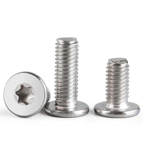 Nodrest 10 Stück M1.6 M2 M2.5 M3 M4 M5 M6 M8 304 Edelstahl cm Sechslappen-Torx Ultradünne Superniedrige Flache Waferkopfschraube Digitalbolzen(M3 (10pcs),12mm) von Nodrest