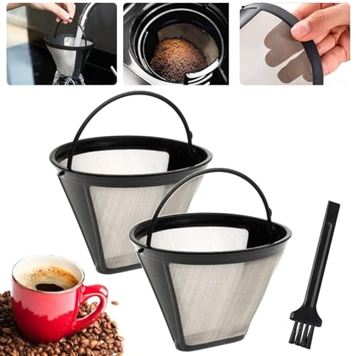 Kaffeefilter Kaffeesieb Kaffeefilterhalter Größe 1 2 4 Clever Coffee Dripper Kaffefilter Kaffee Filter Edelstahl Dauerfilter Wiederverwendbar, 2 Stück Kaffeefilter Kaffeesieb Kaffeefilterhalter Größe 1 2 4 Clever Coffee Dripper Kaffefilter Kaffee Filter Edelstahl Dauerfilter Wiederverwendbar, 2 Stück von Noekye