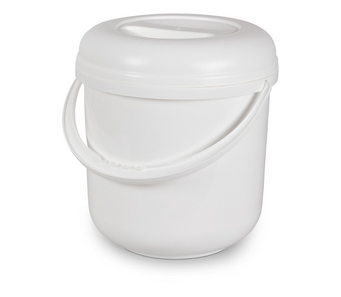 Nölle Baueimer Deckeleimer 10 Liter Kunststoffbügel, (Reinigungsset, Deckel, Eimer, Kunststoffbügel), Abfalleimer Mülleimer Müllbehälter Abfallbehälter Kunststoffbehälter von Nölle