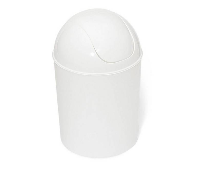 Nölle Baueimer Schwingdeckeleimer 7 L Weiß, (Reinigungsset, Schwingdeckel, Eimer), Mülleimer Abfalleimer Papierkorb Behälter Tonne Eimer Container von Nölle