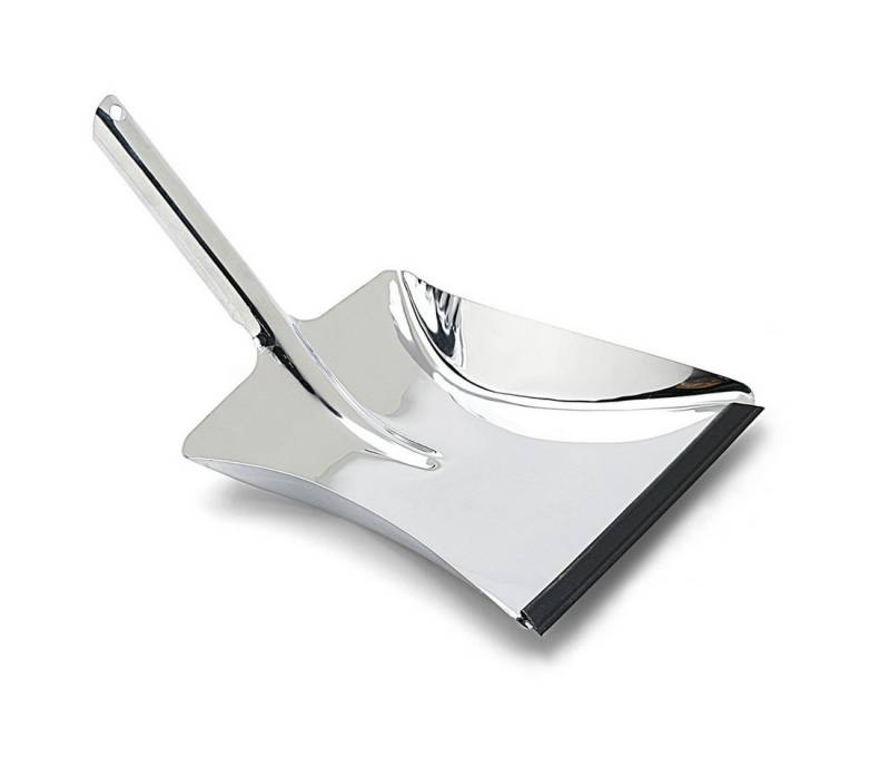 Nölle Kehrgarnitur Kehrschaufel Metall Edelstahl-Rostfrei, Innenbereich, Außenbereich, Haushalt, Garten, Werkstatt, (Reinigungsset, Kehrschaufel, Griff), Kehrblech Schaufel Staubschaufel Besenschaufel Reinigungswerkzeug von Nölle