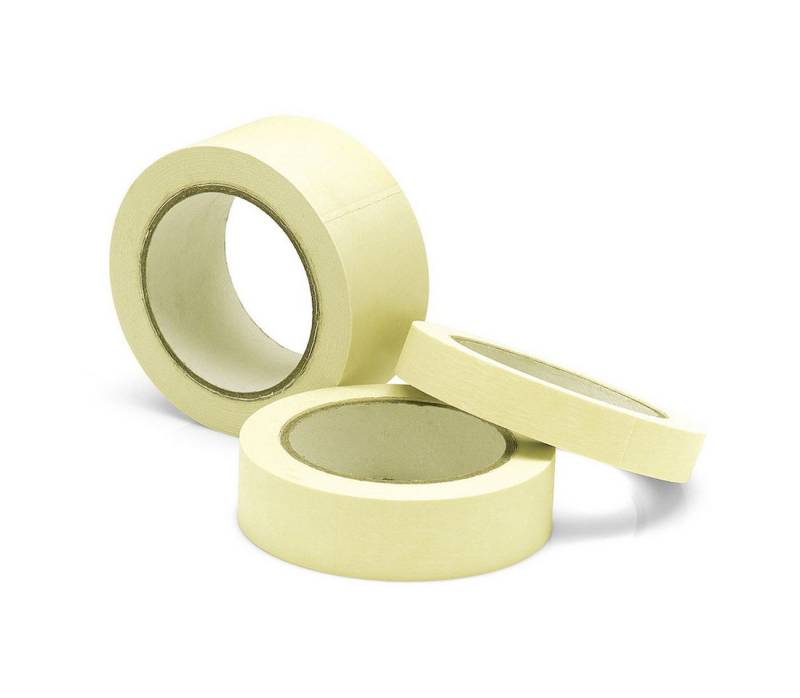 Nölle Kreppband Flach-Abdeckband 50 mm x 50m Klebeband Malerband Abdeckklebeband Maskierband Tape Abdeckband von Nölle