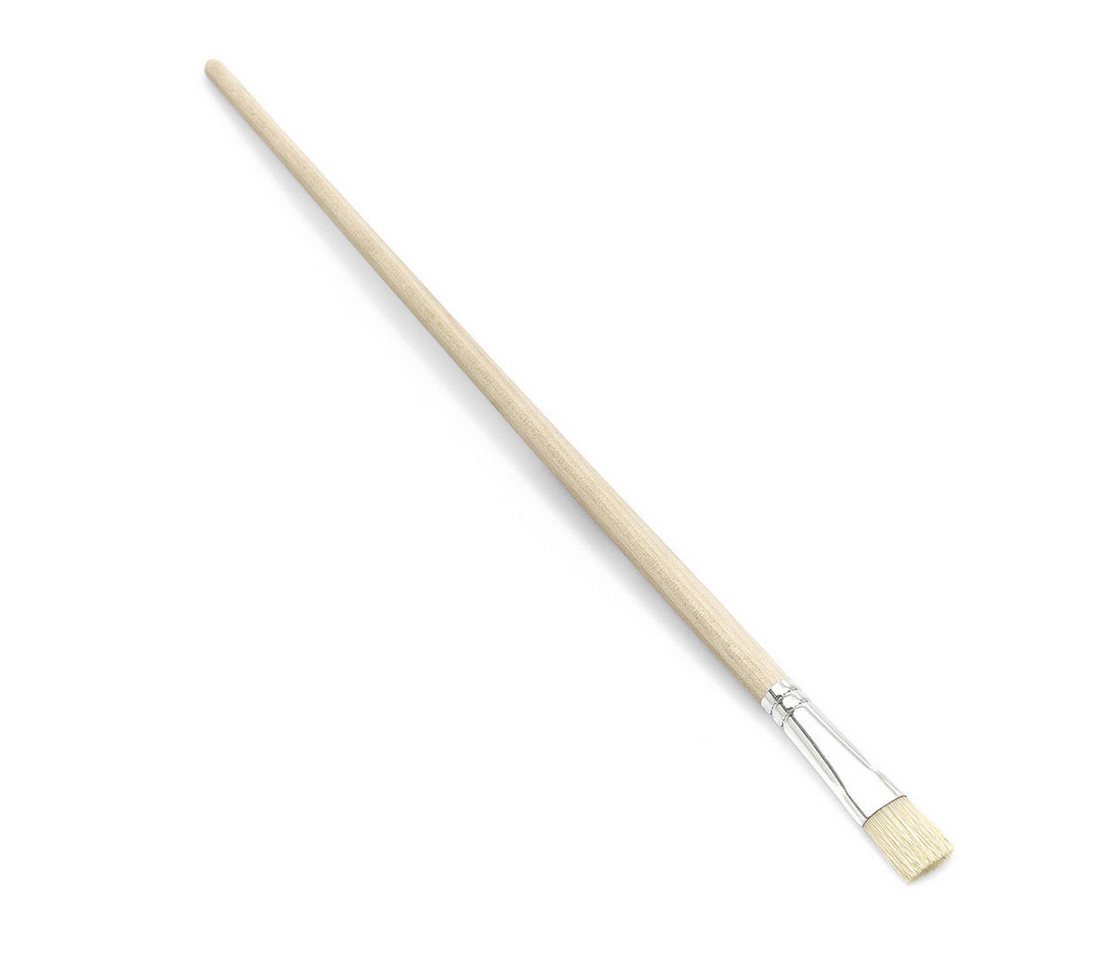 Nölle Lackierpinsel Gussowpinsel Chinaborste Gr. 8, (Stück, 1 St., Gussowpinsel, Chinaborste, Größe 8), Flachpinsel Malerpinsel Lackierpinsel Borstenpinsel Künstlerpinsel von Nölle