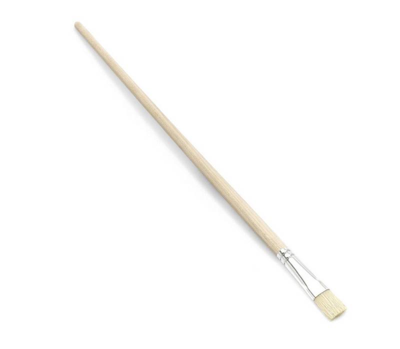 Nölle Lackierpinsel Gussowpinsel Chinaborste Gr. 8, (Stück, 1 St., Gussowpinsel, Chinaborste, Größe 8), Flachpinsel Malerpinsel Lackierpinsel Borstenpinsel Künstlerpinsel von Nölle