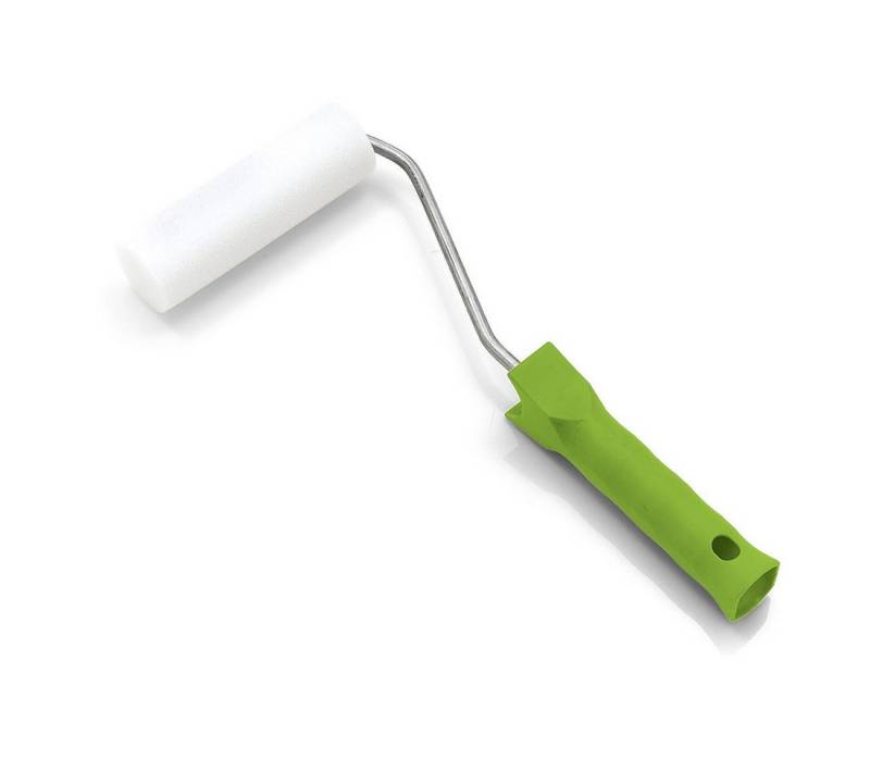 Nölle Lackroller Lackierwalze Fein 10 cm Komplettroller 28 cm (Malerset, 1-St., Walze, Griff, Bügel), Walze Roller Farbroller Malerwalze Lackroller Anstreichwalze von Nölle