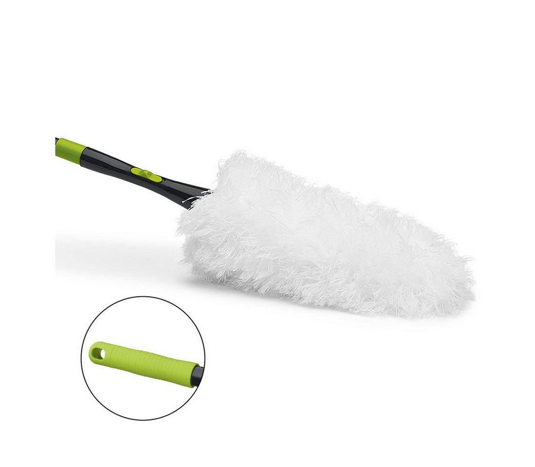 Nölle Staubwedel Staubwedel Microfaser mit Teleskopstiel (Reinigungsset, Teleskopstiel, Microfaserbezug), Staubentferner Mikrofasertuch Teleskopgriff Reinigungstool von Nölle