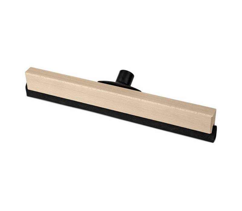 Nölle Wasserabzieher Power Stick Wasserschieber Holz 50 cm, (Reinigungsset, Holzstiel, Gummilippe, Metallschiene), Abzieher Schieber Wischer Bodenabzieher Gummischieber Bodenwischer von Nölle
